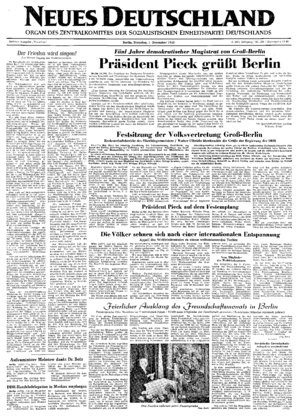 Titelseite vom 01.12.1953