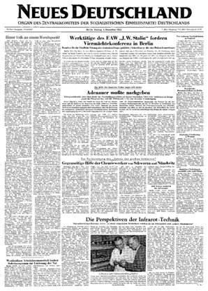 Titelseite vom 04.12.1953
