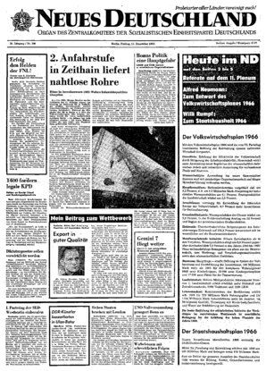 Titelseite vom 17.12.1965