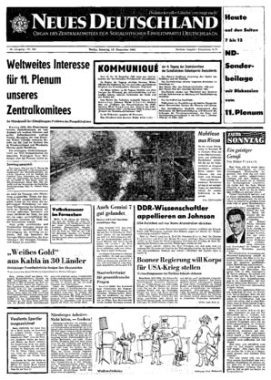 Titelseite vom 19.12.1965