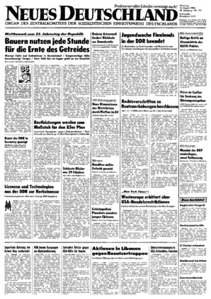 NDArchiv Neues Deutschland vom 14.08.1984